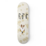 Australian Shepherd - Tan Leaves Design Skate Board Deck