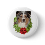 Australian Shepherd Wreath - Button