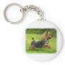 Australian Silky Terrier design Keychains