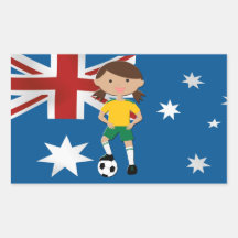 Australian Soccer Girl 4 Stickers