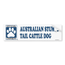 Australian Stumpy Tail Cattle Dog Blue Bumper Sticker