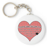 Australian Stumpy Tail Cattle Dog Paw Prints Humou Keychain