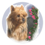 Australian Terrier Art Gifts Round Sticker