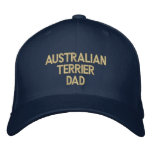 Australian Terrier DAD embroidered hats