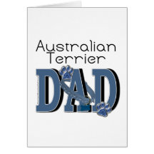 Australian Terrier DAD Greeting Card