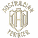 Australian Terrier Dog Dad embroidered shirts