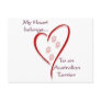 Australian Terrier Heart Belongs Postcard
