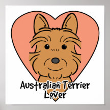Australian Terrier Lover Poster
