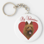 Australian Terrier My Valentine - Keychain