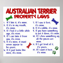 AUSTRALIAN TERRIER PL2 POSTER