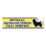 Australian Terrier Taxi Service Bumper Sticker