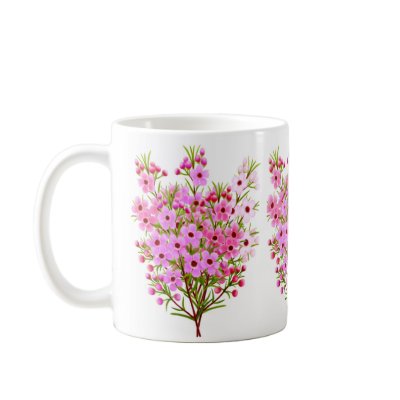 Australian Waxflowers Mug by twopurringcats