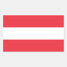 Austria/Austrian (Civil) Flag Rectangle Stickers