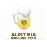 Austria Drinking Team Postcard
