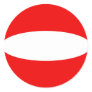 Austria Fisheye Flag Sticker