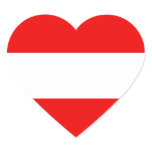 Austria Flag Heart Sticker