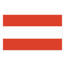 Austria Flag Rectangle Sticker