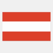 Austria Flag Rectangle Sticker
