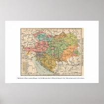 austria hungary 1911 map poster