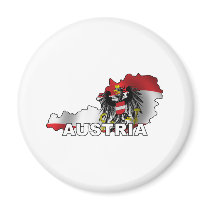 Austria Map Refrigerator Magnets