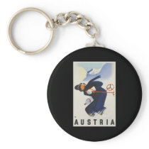 Austria Ski Keychain