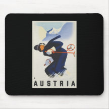 Austria Ski Mouse Pads