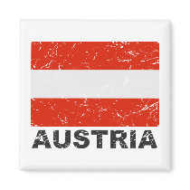 Austria Vintage Flag Fridge Magnets