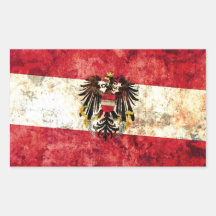 Austrian Flag Rectangle Sticker