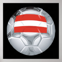 Austrian Soccer Ball Posters