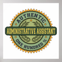 Authentic Administrative Assistant Poster