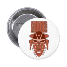 Authentic African Ligbi mask button