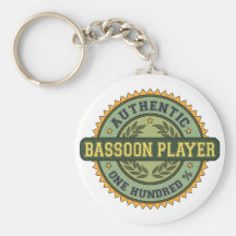 Authentic Bassoon Player Key Chain