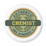 Authentic Chemist Refrigerator Magnet