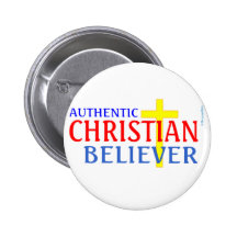 AUTHENTIC CHRISTIAN BELIEVER BUTTONS