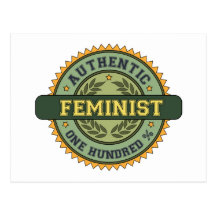 Authentic Feminist Postcard