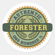 Authentic Forester Round Stickers
