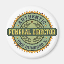 Authentic Funeral Director Refrigerator Magnets