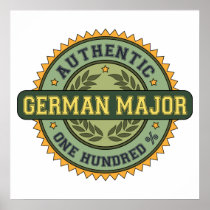 Authentic German Major Print