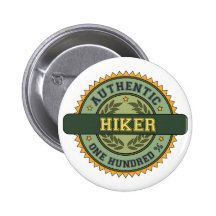 Authentic Hiker Pinback Buttons