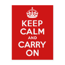 Authentic Keep Calm And Carry On Original Red