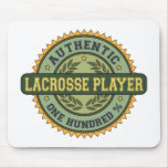Authentic Lacrosse Player Mouse Pad