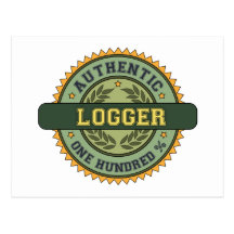 Authentic Logger Post Card