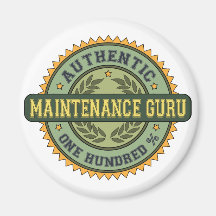 Authentic Maintenance Guru Magnet