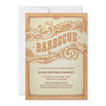 Authentic Old Western BBQ Invitation