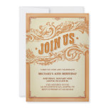 Authentic Old Western Party Invitation