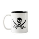 Authentic Pirate Flag of Jack Rackam mugs