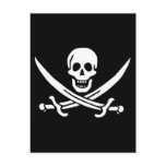 Authentic Pirate Flag of Jack Rackam Postcards