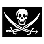 Authentic Pirate Flag of Jack Rackam Postcards