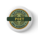 Authentic Poet Pinback Button