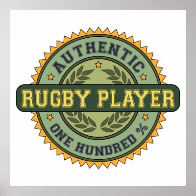 Authentic Rugby Player Posters